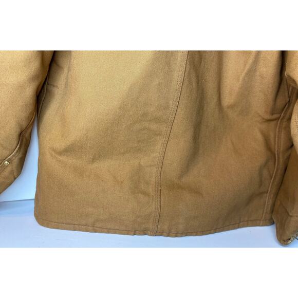 Vintage Carhartt Jacket Brown Duck Blanket Lined Chore Coat Men’s Sz. 46 - Picture 14 of 17